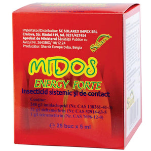MIDOS ENERGY FORTE 24% imidacloprid + 3.2% deltamethrin + 0,1% tetramethrin 5ML