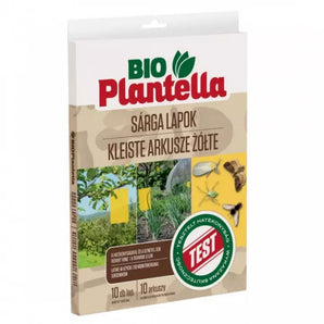 Capcane Lipicioase Galbene BIO PLANTELLA - Set 10 Placi, Acarieni, Purici, Afide, Musca cireselor, Musca cepei