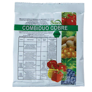 COMBIDUO COBRE 22.5 % cupru (sub formă de sulfat de cupru) + 3% cimoxanil  35GR