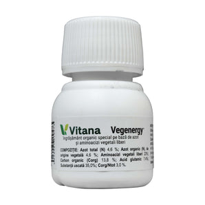 Ingrasamant foliar VEGENERGY®, Organic, Vitana - 25 ml, Azot si Aminoacizi vegetali liberi