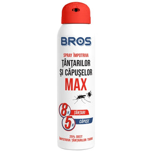 Spray aerosol impotriva tantarilor si capuselor Max Bros - 90 ml